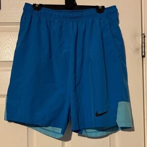 Nike Men's Vibrant Blue Athletic Shorts